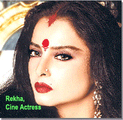Face reading of Rekha, Cine Actress