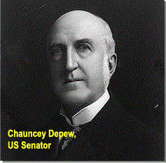 Face reading of Chauncey Depew, US Senator