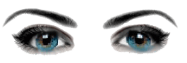 eyes with large iris