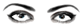 eyes with small iris