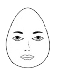 face reading of upright triangular face