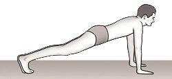 Dandaasanam posture